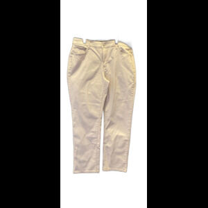 Bandolino Jeans Caroline Size 12 Cream Lightweight Pants 98% Cotton 2% Spandex